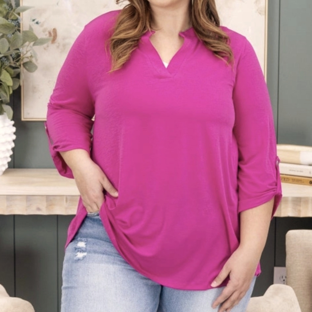 Dear Scarlett NWT Lozzie 3/4 Sleeve Top Small